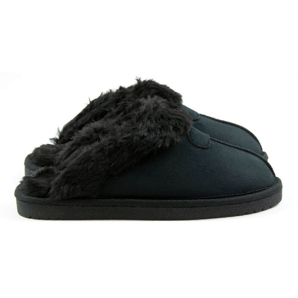 Gold Coast Women's Black Faux Fur Mule Slippers, Large (9-10) - Picture 4 of 9